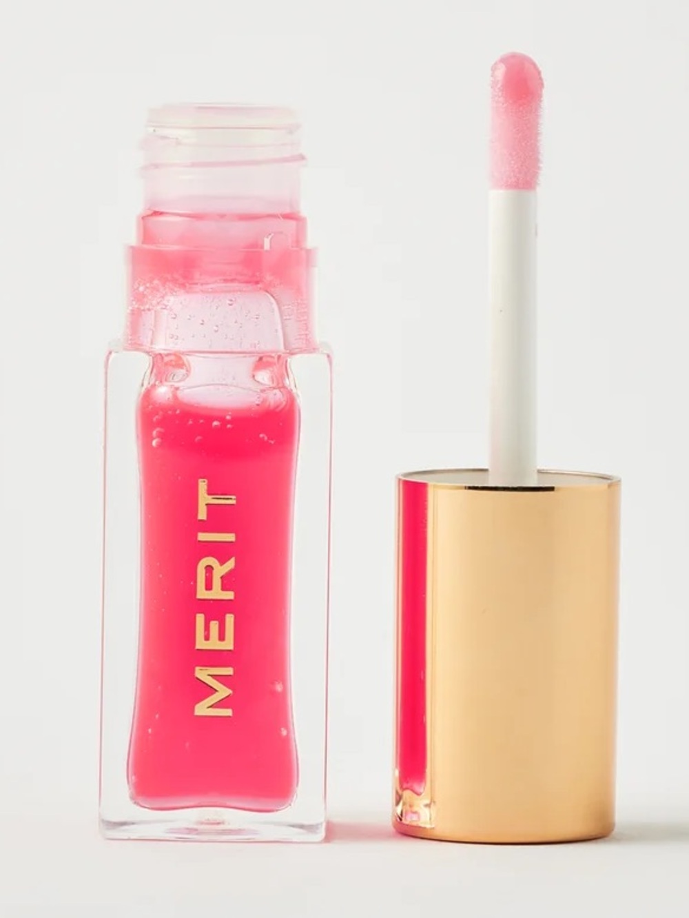 MERIT Shade Slick Tinted Lip Oil in the Gelée Shade Les Deux